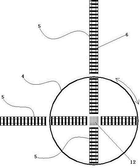 Automatic control classified transport system of columnar materials