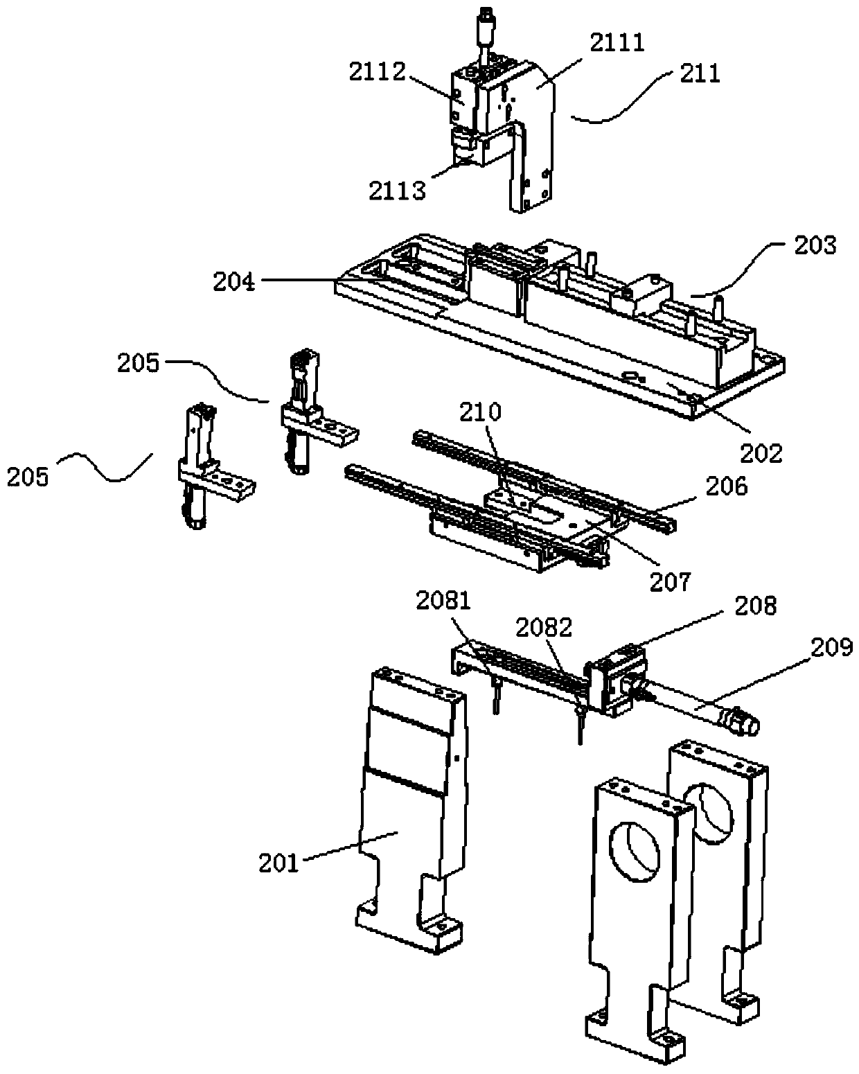 On-line heat sealing device