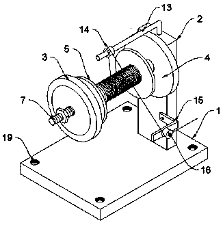 Setting out device for textile equipment with good damping effect