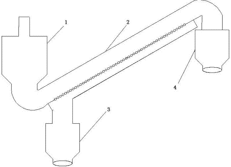 High-temperature solid conveyor device