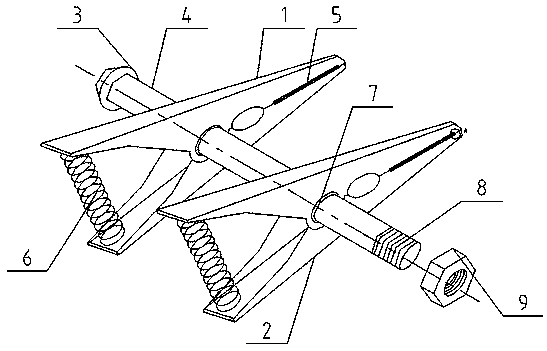 Double-artery fixing device for arteriovenous internal fistula surgeries