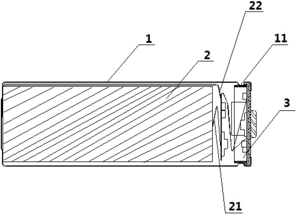 Constant voltage output structural member and rechargeable battery employing same