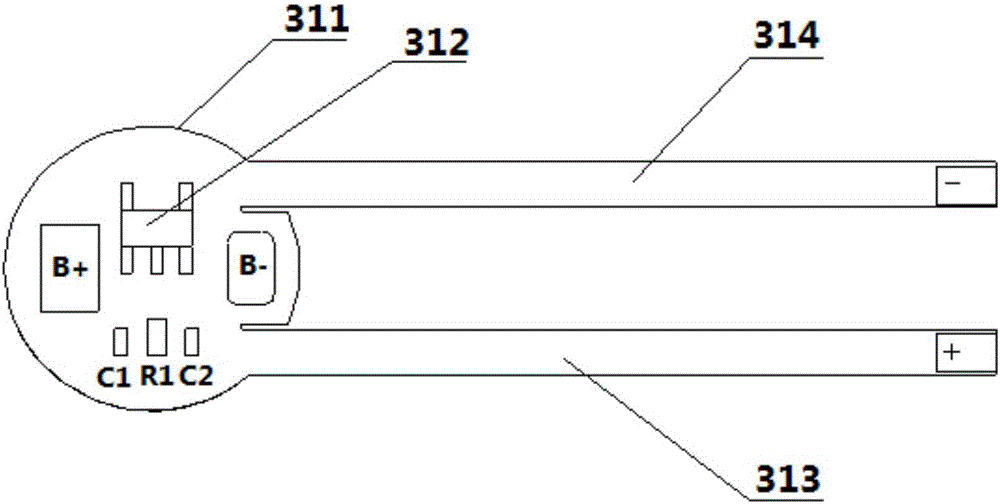 Constant voltage output structural member and rechargeable battery employing same