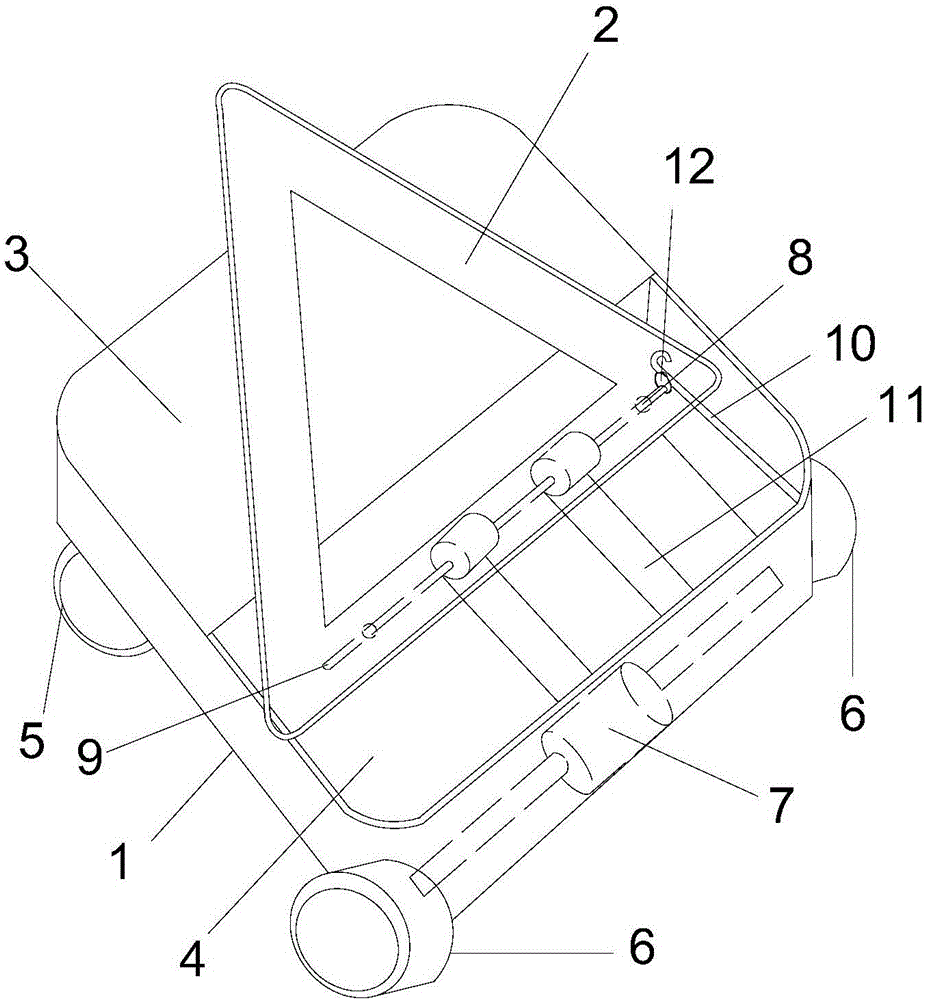 Vehicle fault warning robot and control method