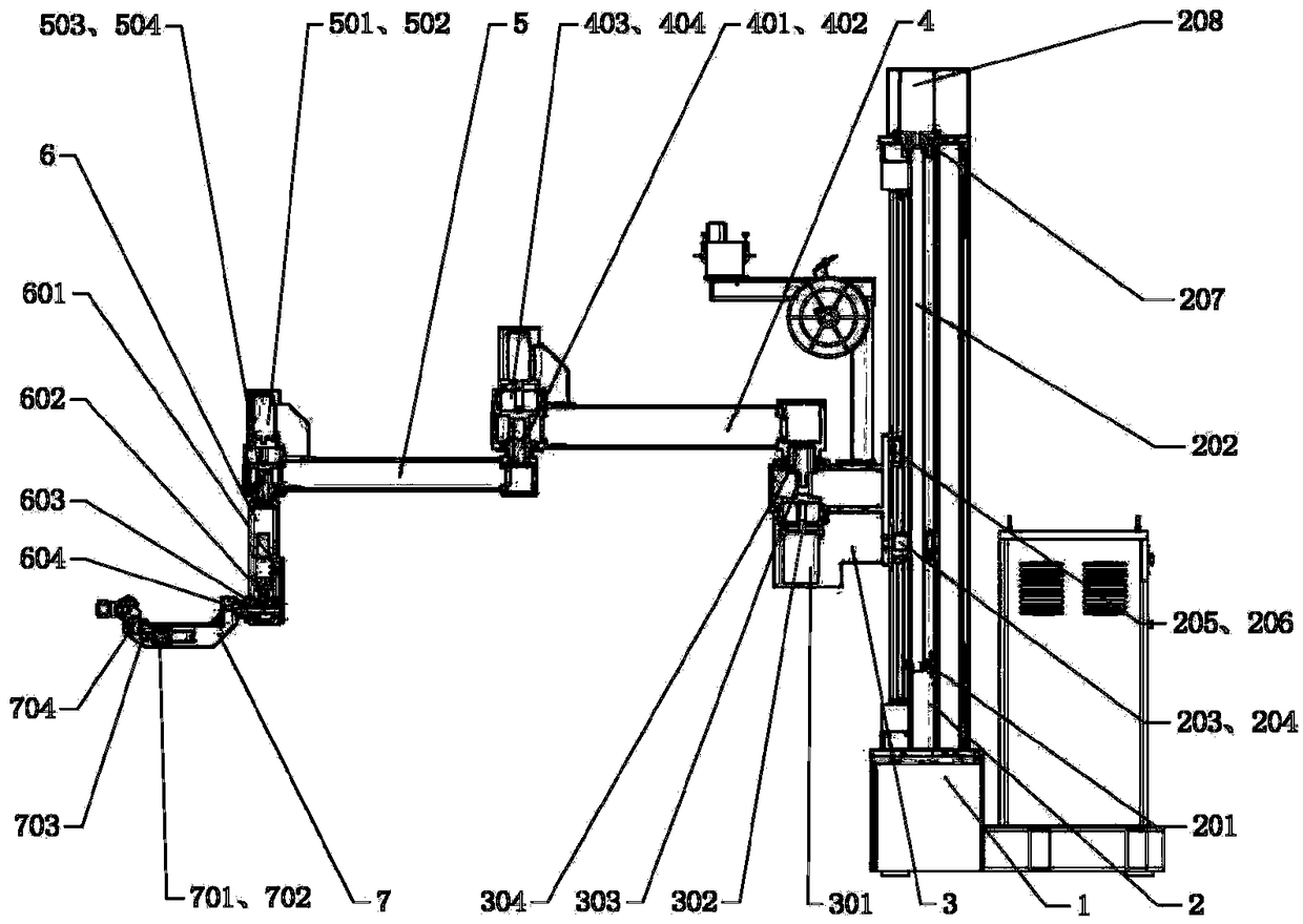 Six-axis welding robot