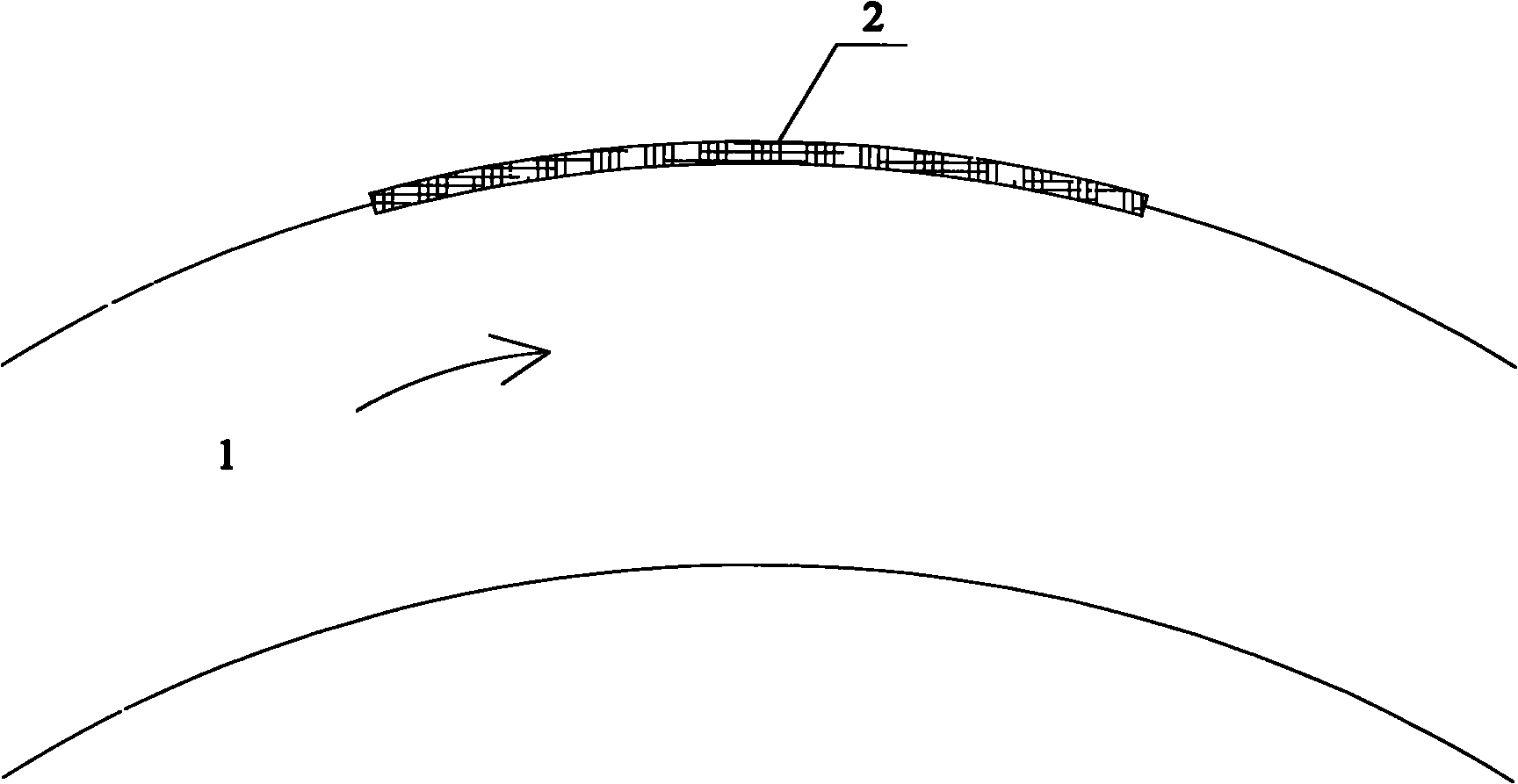 Ecological bank protection method of riverway roofthrust position