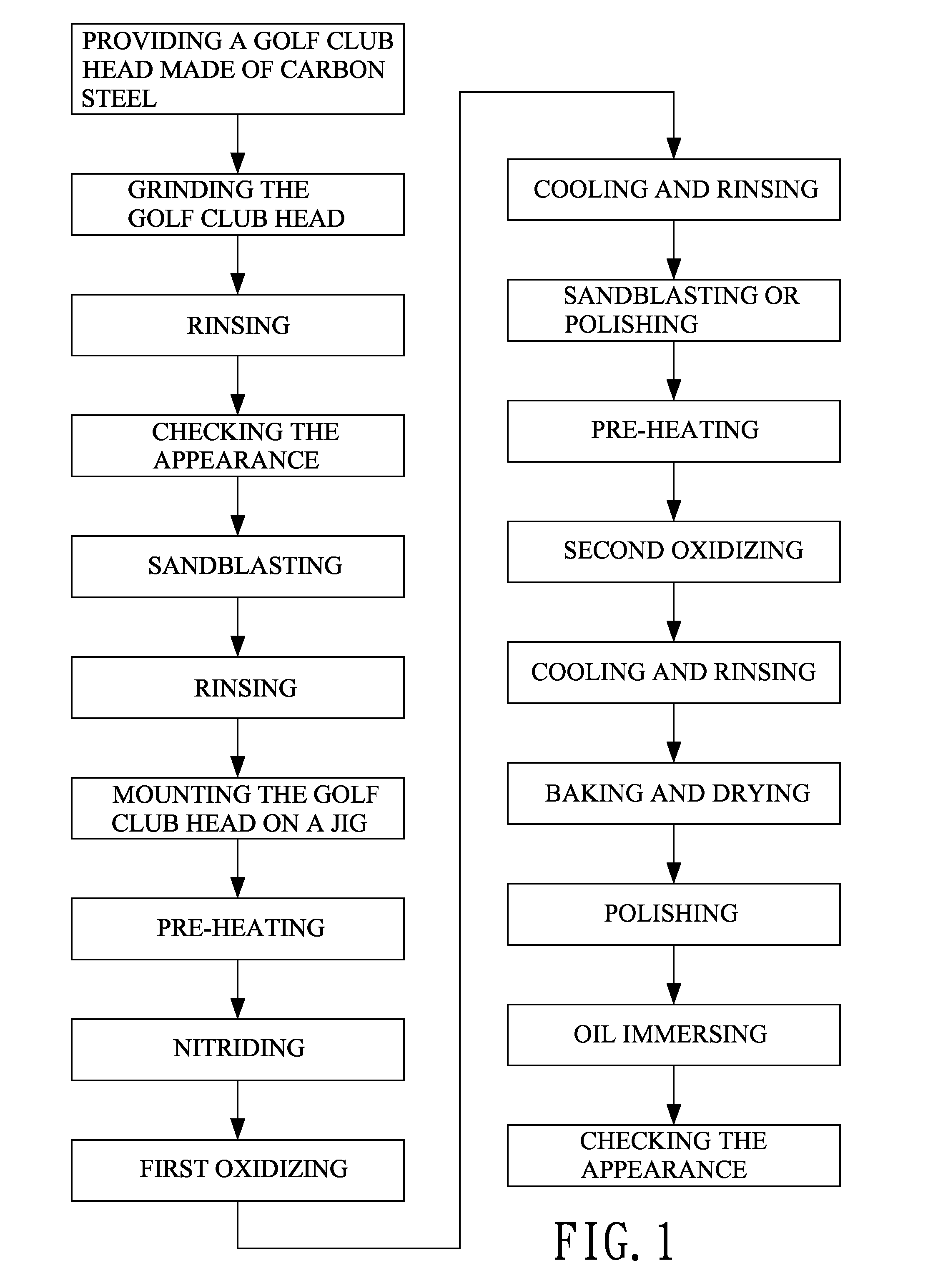 Surface treating method for a golf club head