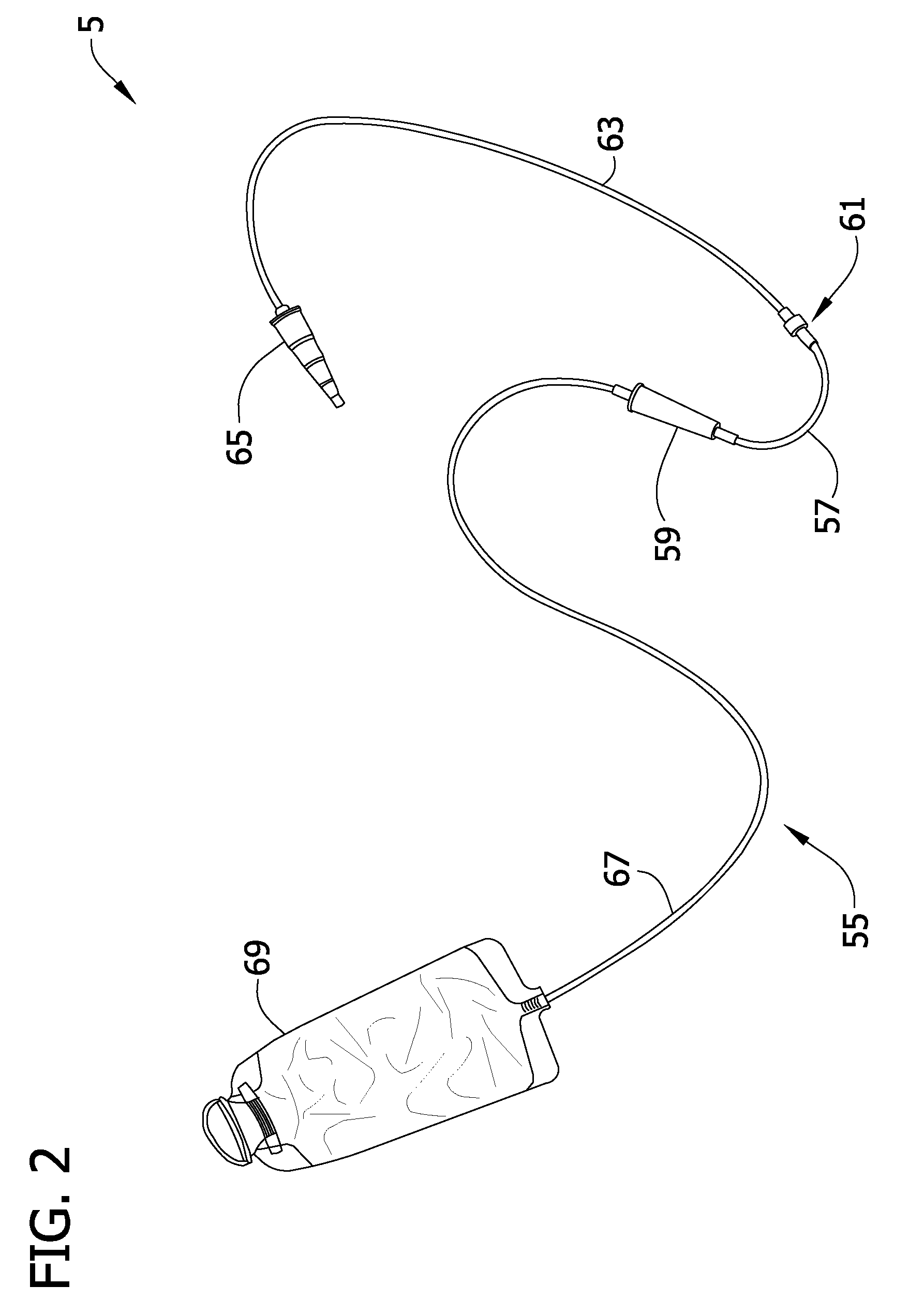 Pump set and pump with electromagnetic radiation operated interlock