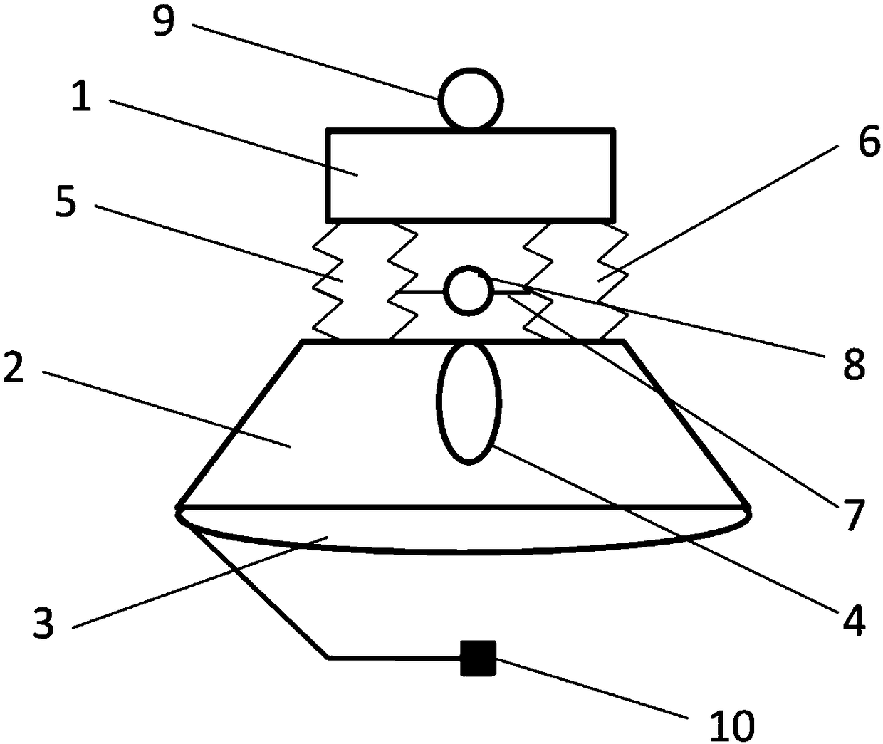 A municipal lighting led street lamp that cooperates with adjacent street lamps