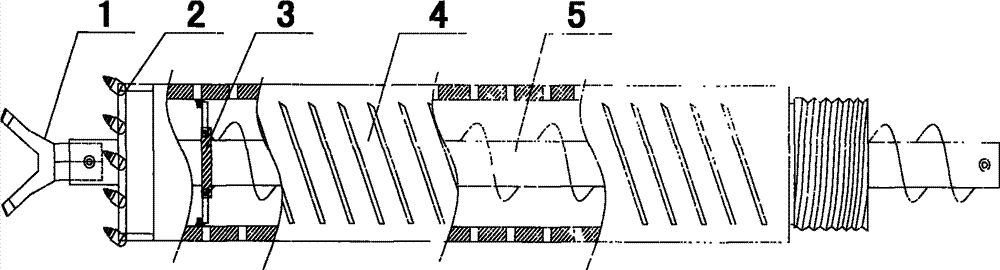 Coal seam drilling hole-collapse preventing lower sleeve device capable of drilling along with drill and drilling method