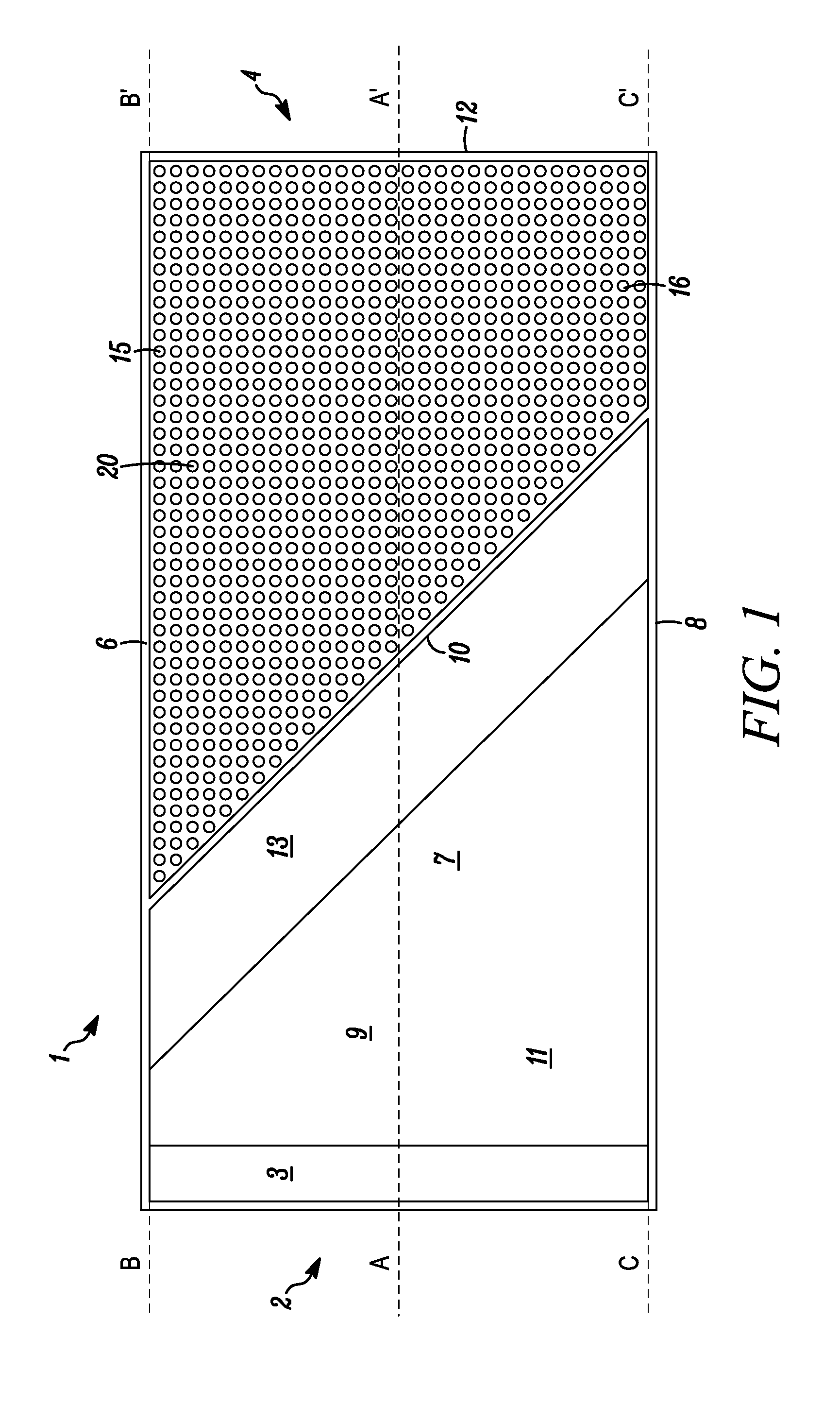 Method and apparatus for dampening waves in a wave pool