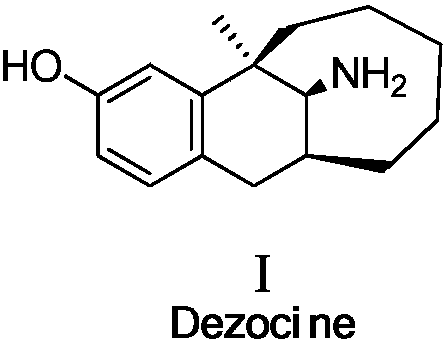 Asymmetric synthesis method of dezocine key intermediate