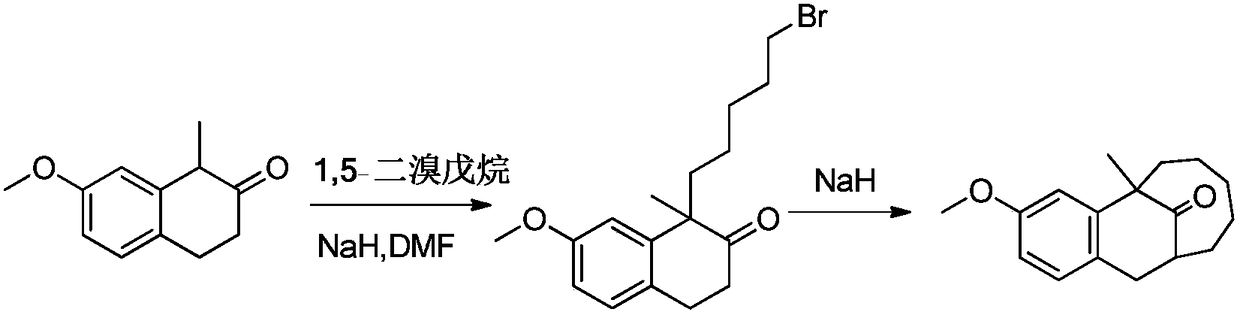 Asymmetric synthesis method of dezocine key intermediate