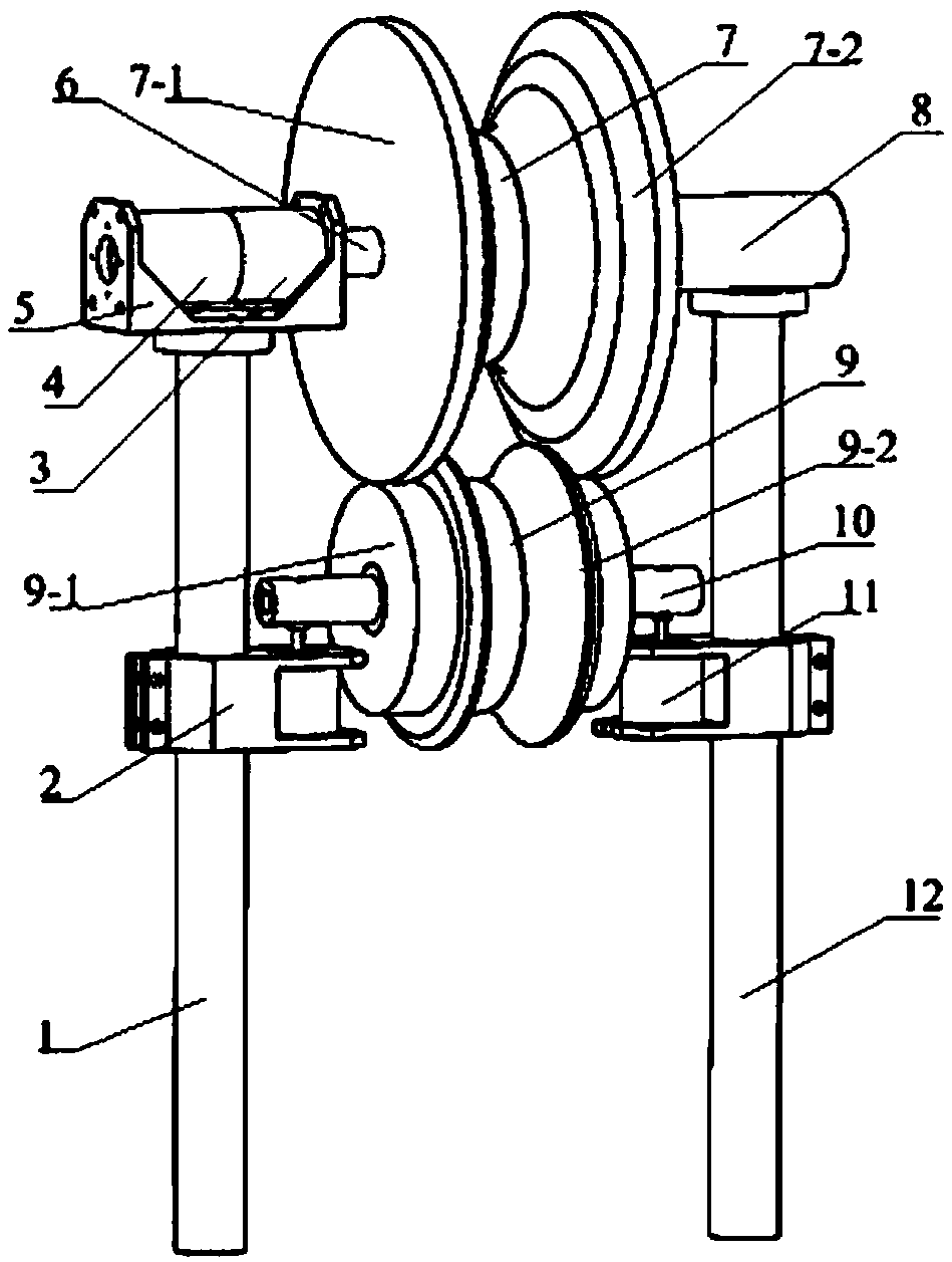 Walking mechanism, mechanical structure of line inspection robot and method for overcoming obstacles