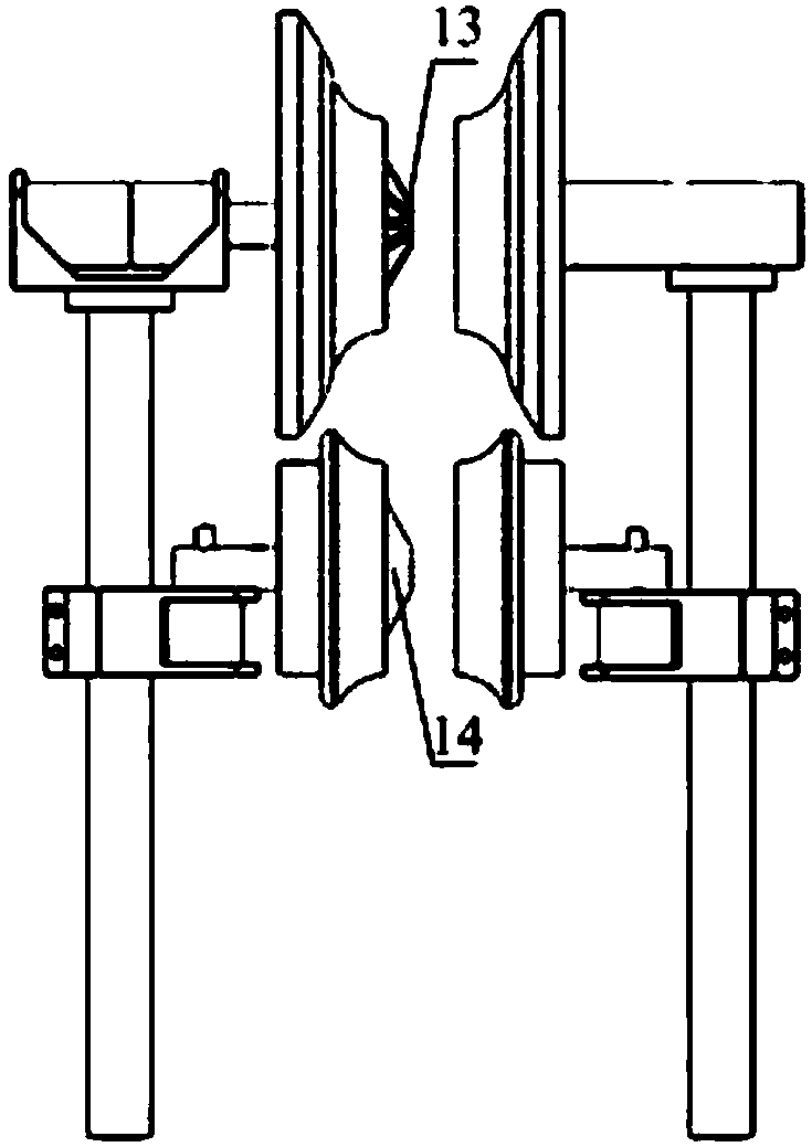 Walking mechanism, mechanical structure of line inspection robot and method for overcoming obstacles