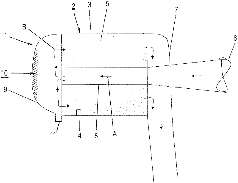 Exhaust-gas aftertreatment device