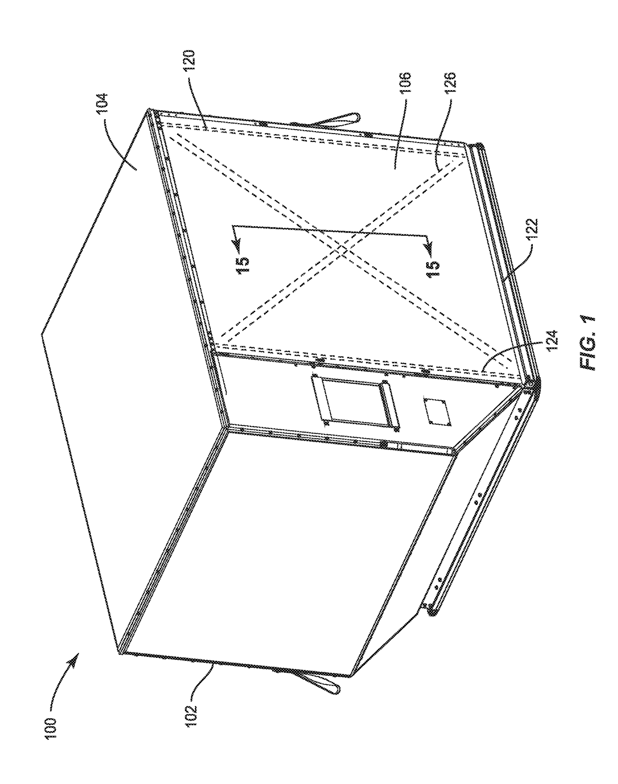 Air cargo container and curtain for the same