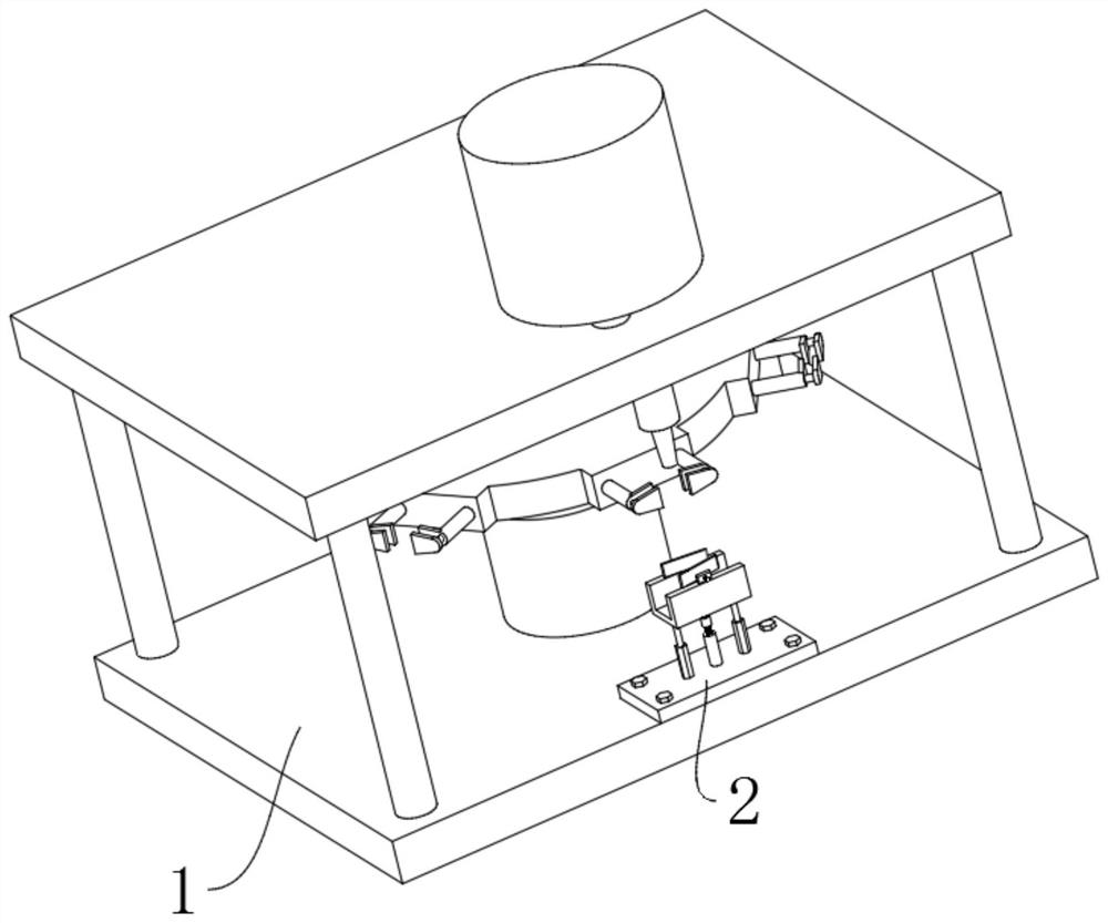 A bag-feeding packaging machine with bagging auxiliary mechanism