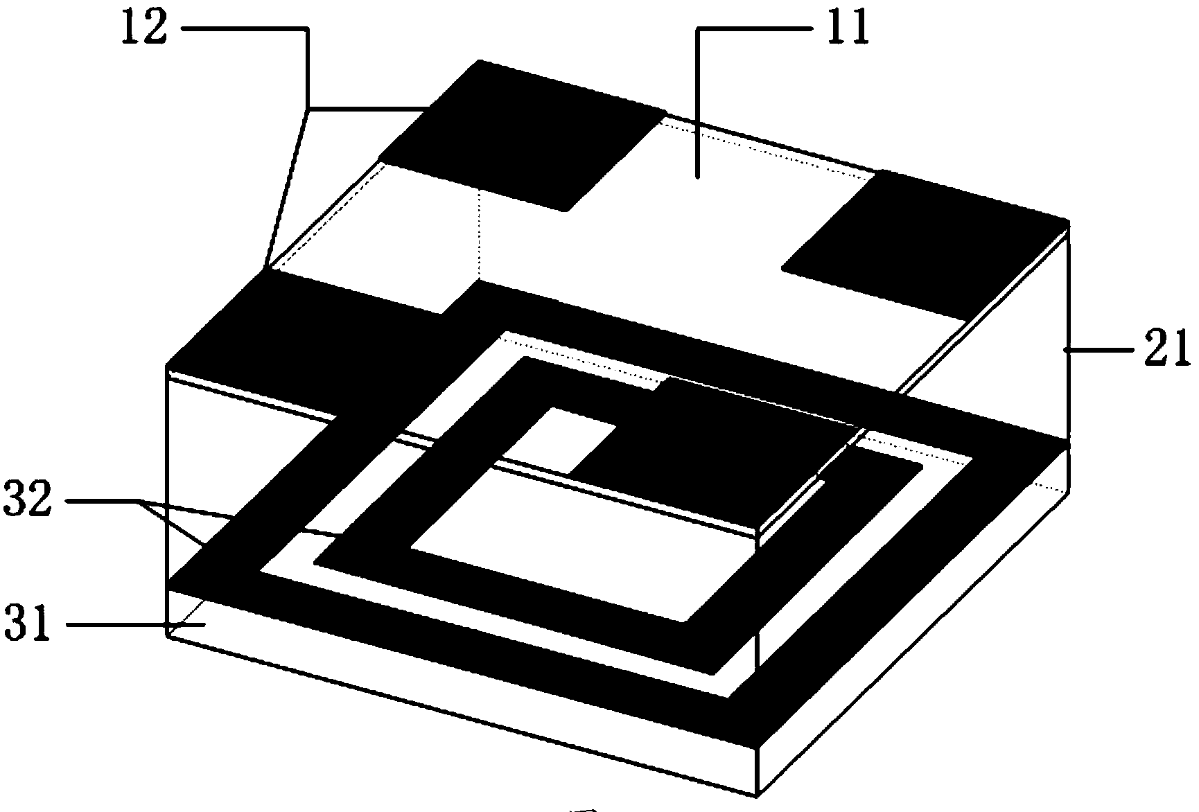 Broadband wave-absorbing material based on sub-wavelength metal structures