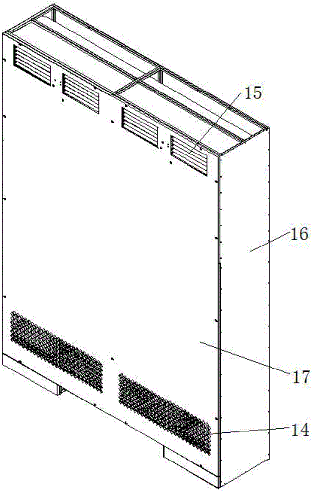 Step-in type air circulation heating and refrigeration integrated machine