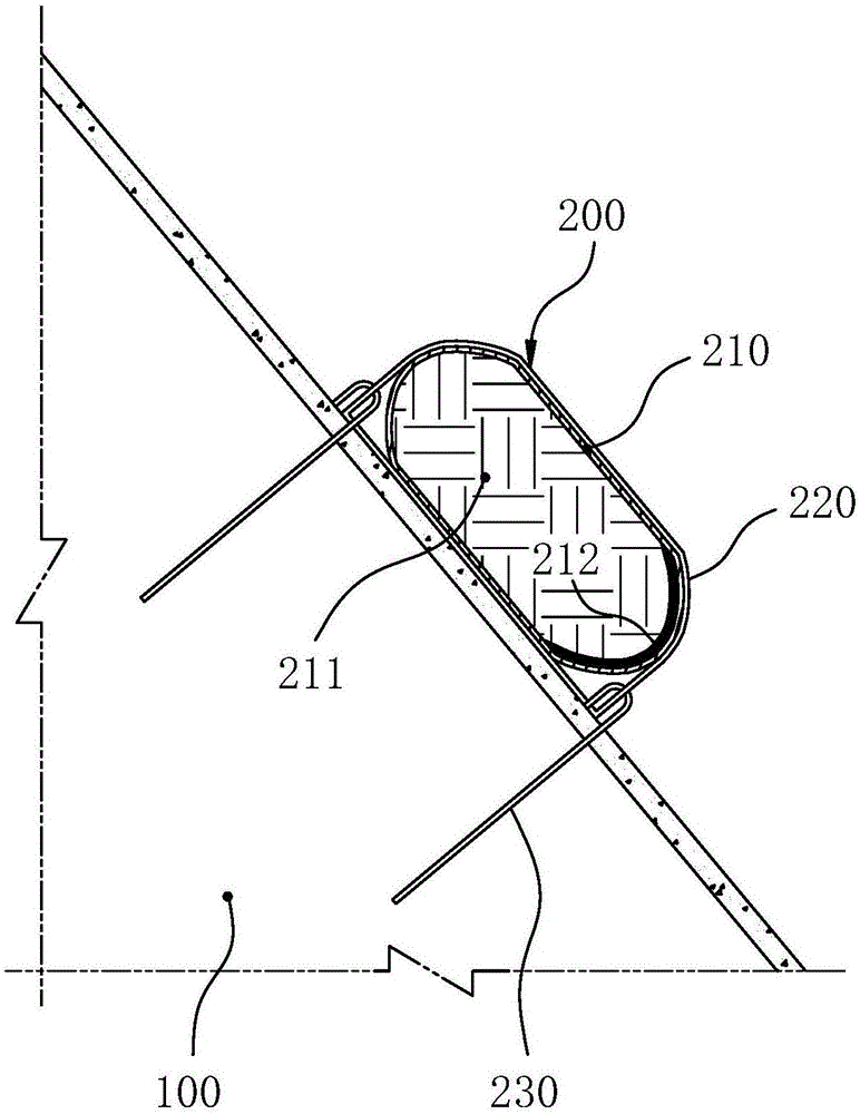 Vegetation slope protection structure for arid area high-steep spray sowing slope