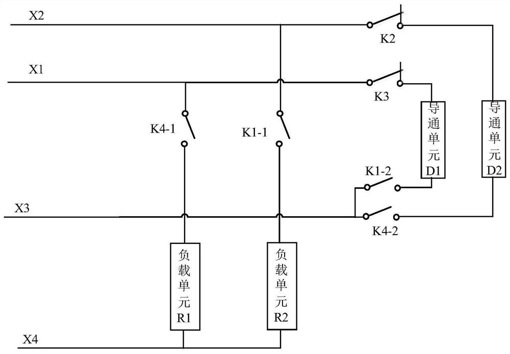 Simulation device and operation method of four-wire system direct current switch machine