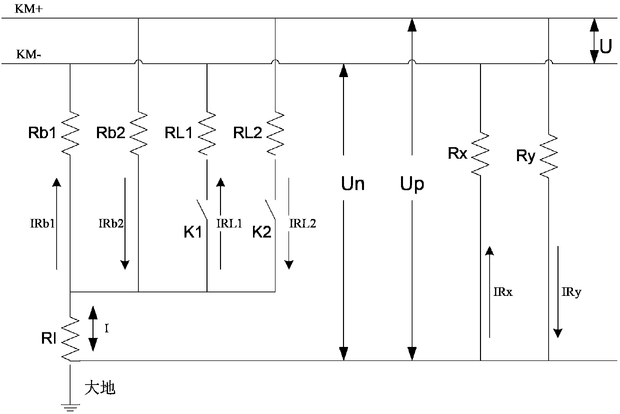 Direct current power supply insulation detection device and detection method