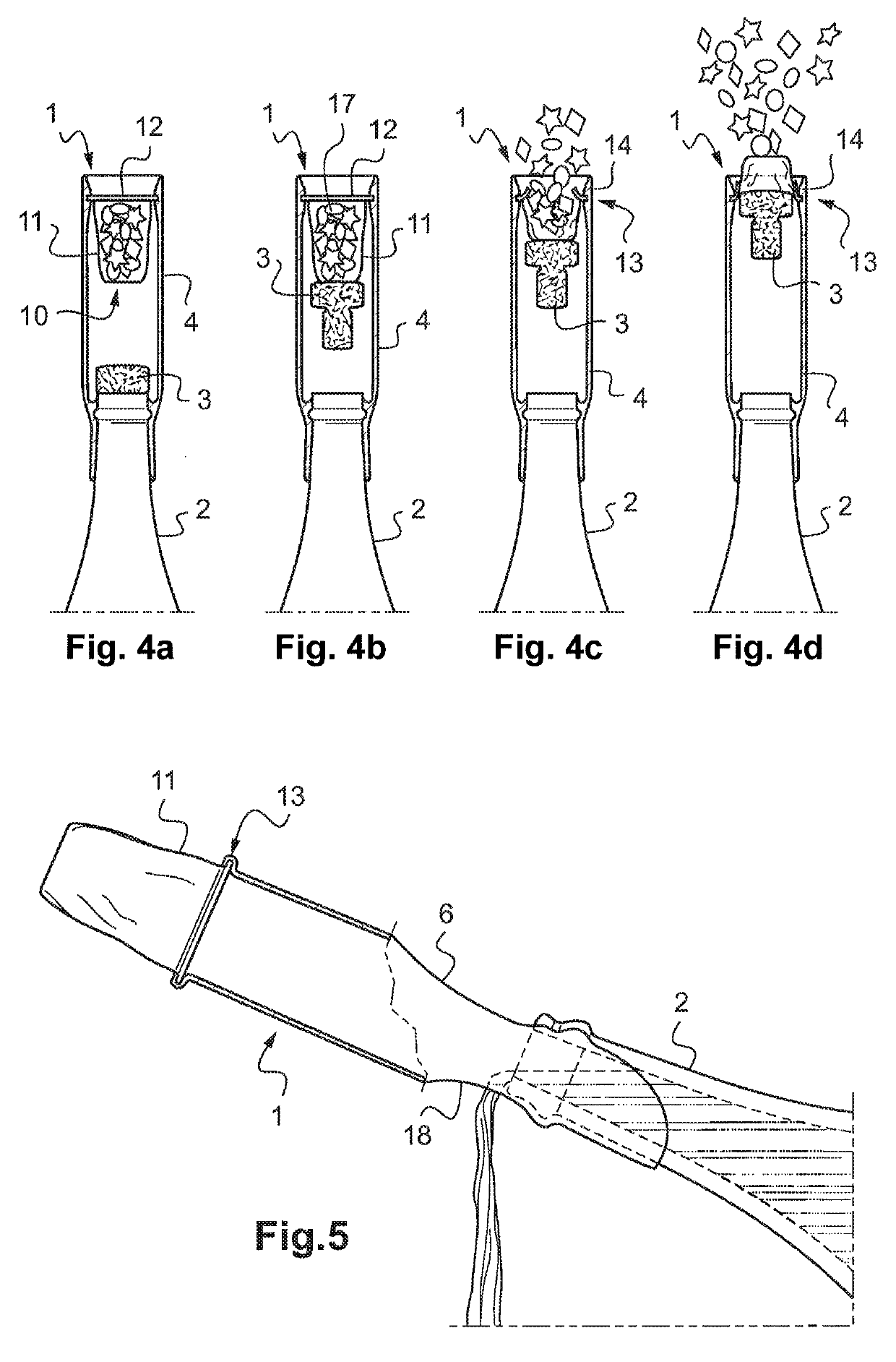 Device for uncorking a bottle of a pressurised liquid such as a bottle of champagne