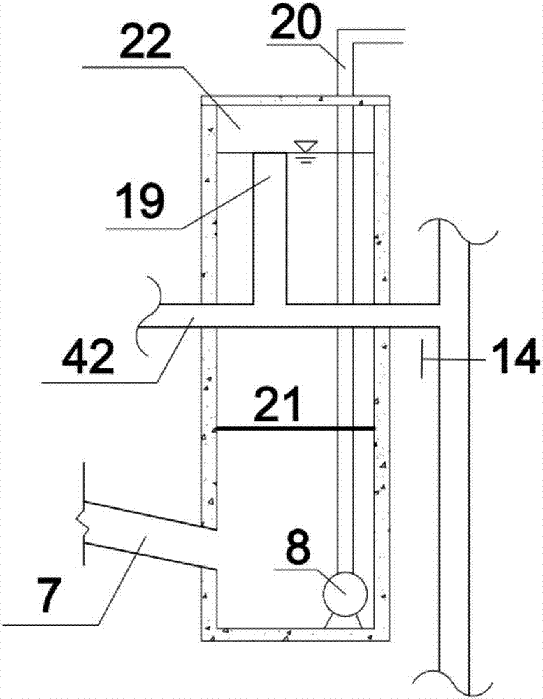 A bioretention tank system for treating initial rainwater