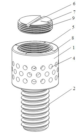 Medicine carrying base for dental implant