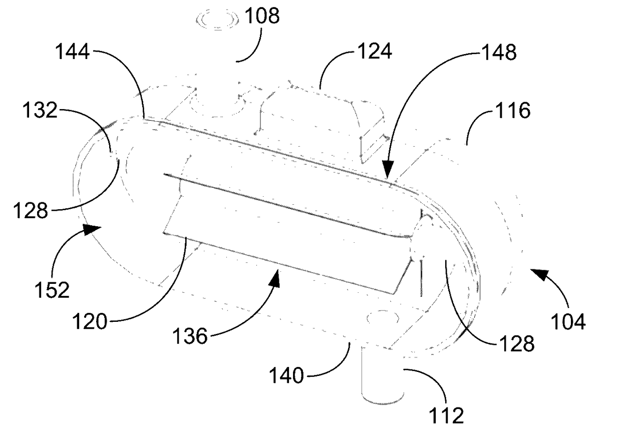 Stain removing device and method therefor