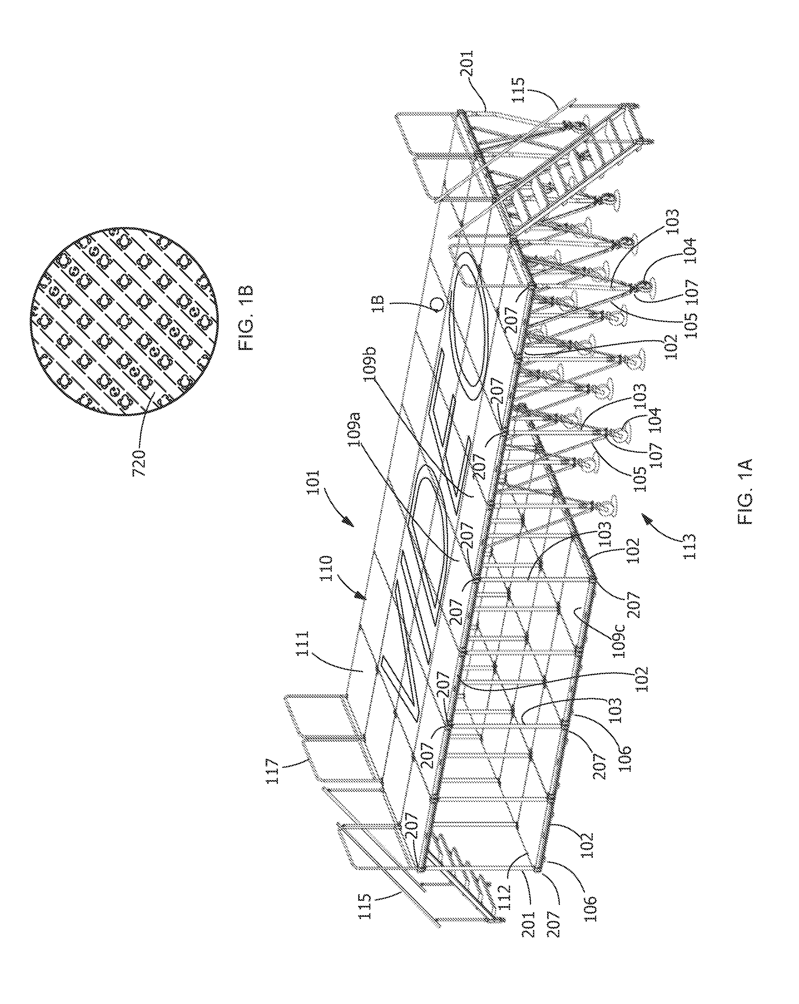 Self-leveling platform system, self-leveling supports, and method of assembling a self-leveling platform system