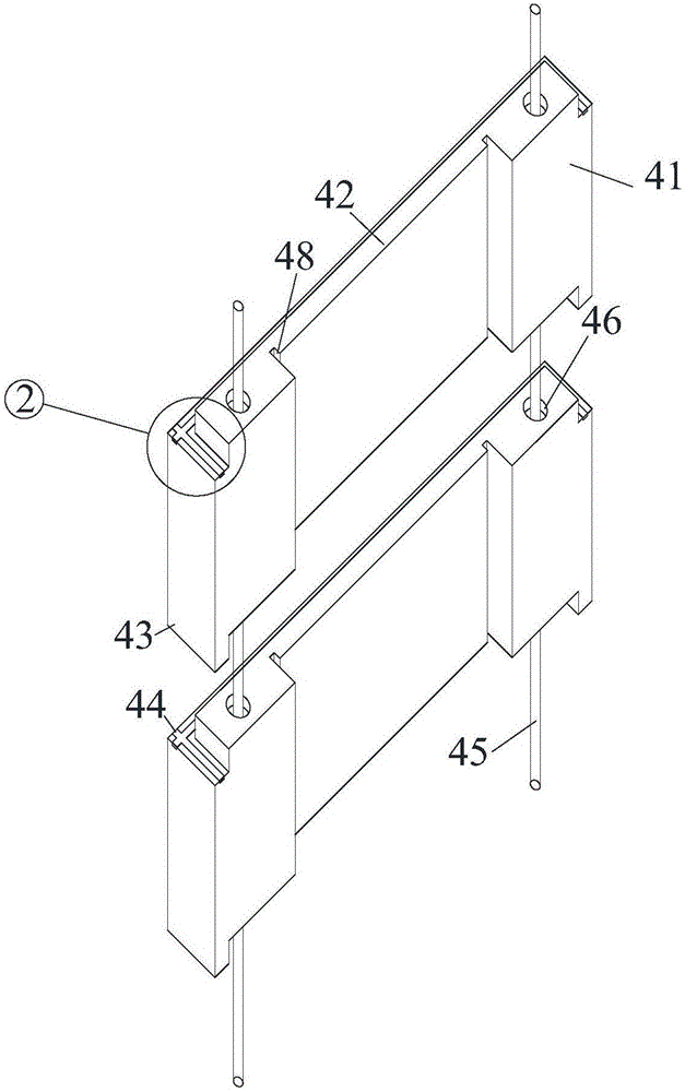 Basement exterior wall post-cast strip advanced sealing structure and basement exterior wall post-cast strip construction method