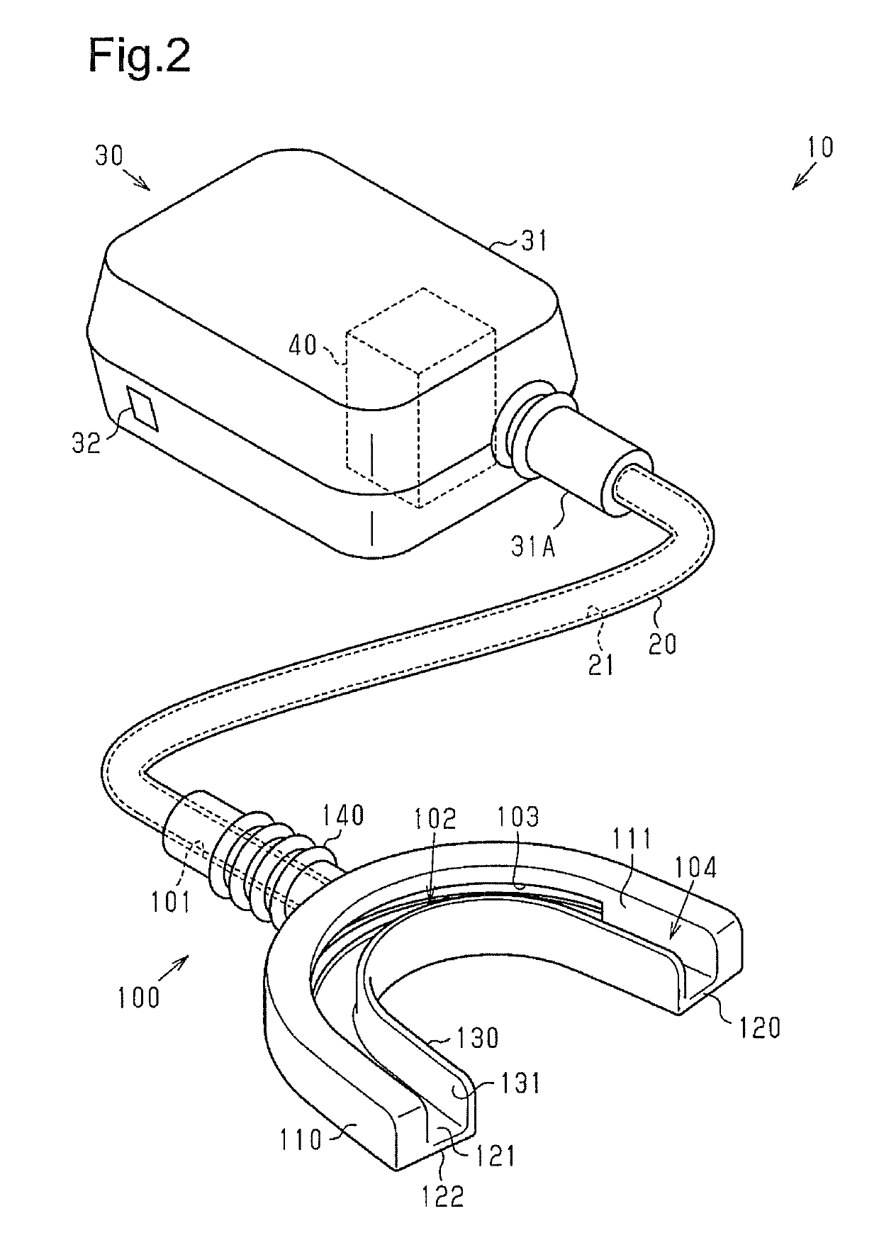 Tooth bleaching device