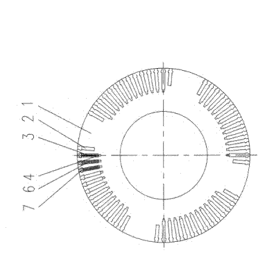 Integrated rotor air path structure of high-power motor