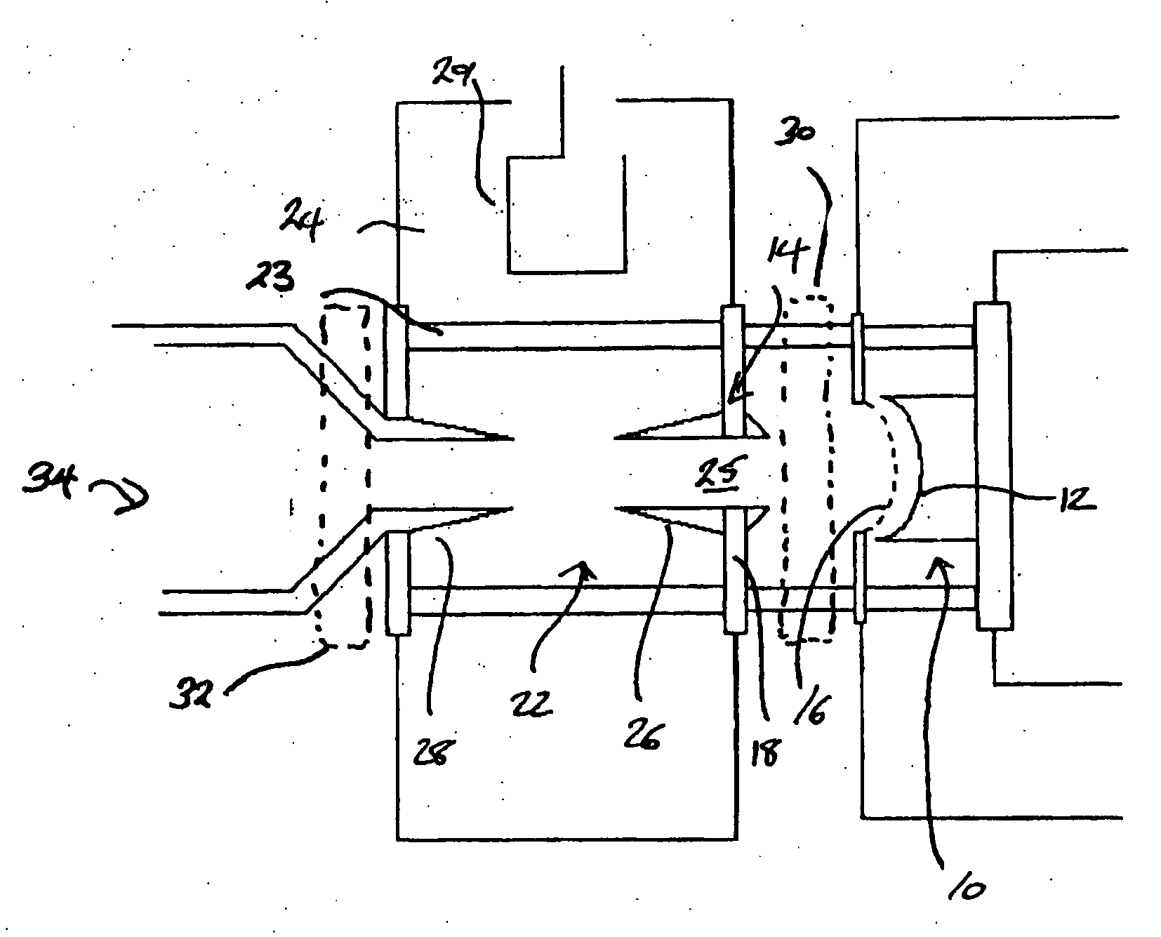 Magnetic assembly for a linear beam tube