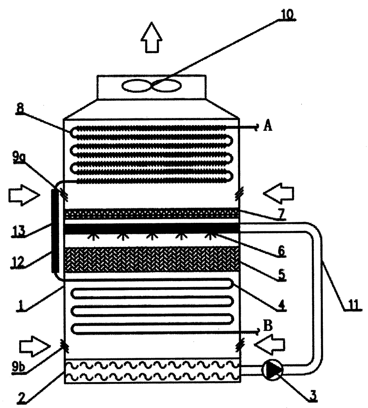 A composite cooling tower