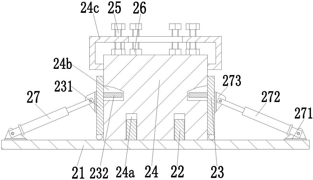 Building detachable fixing device based on parallel mechanism