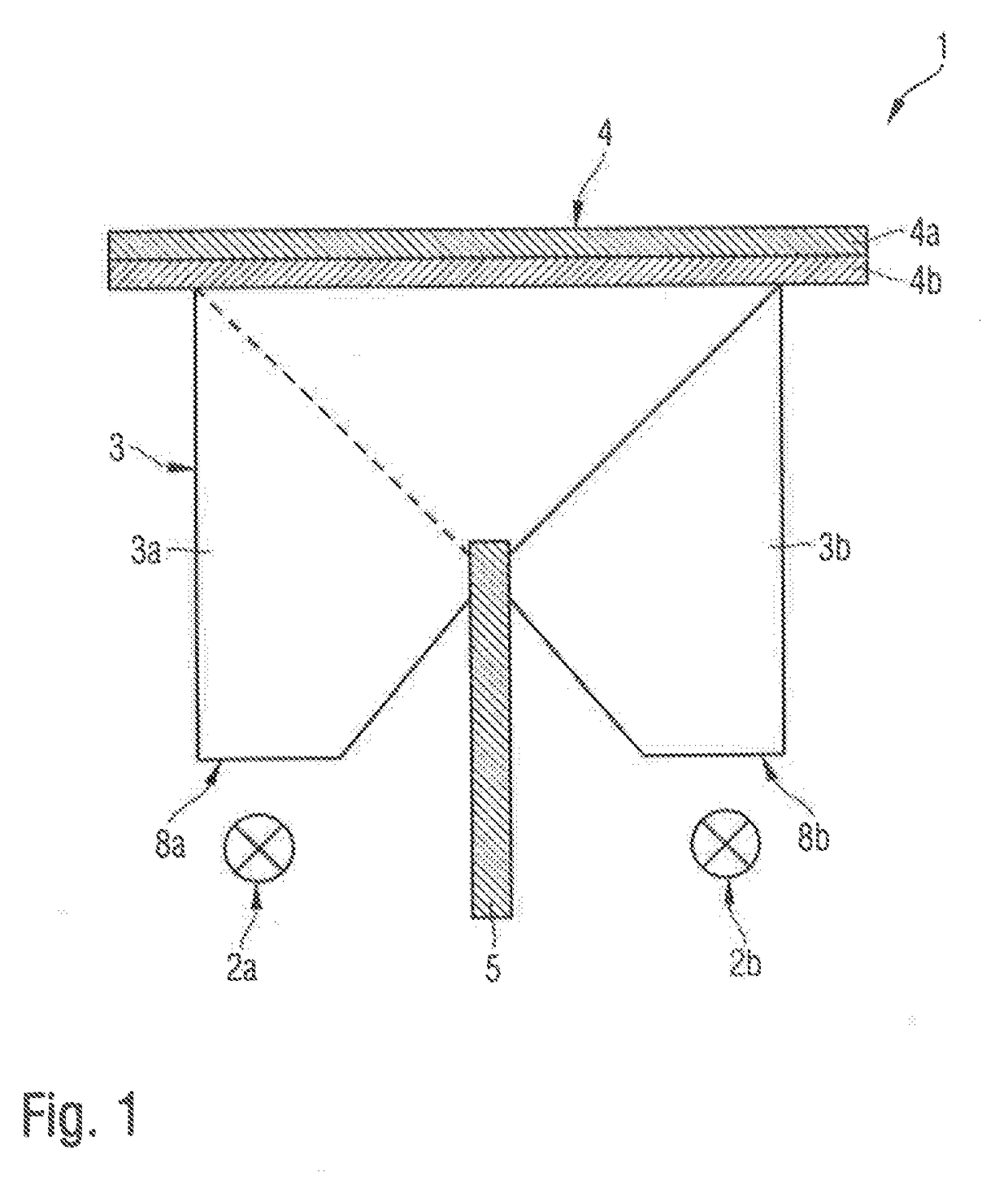 Display device with backlit multiple symbols