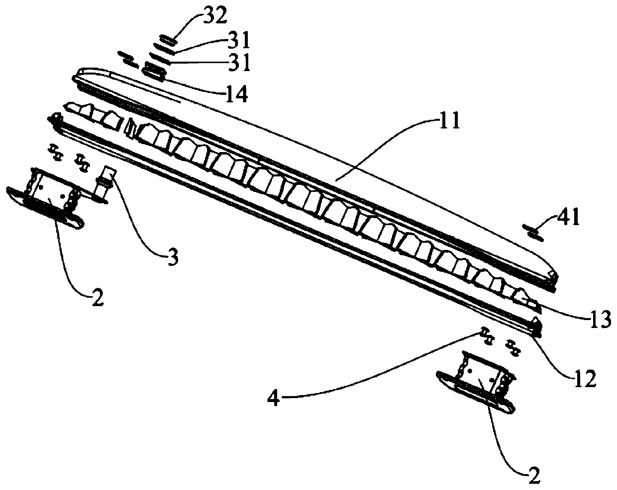 Composite bumper beam assembly