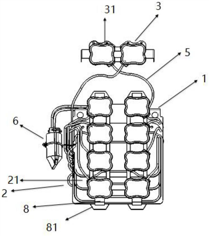 Lumbar support massage system and massage seat containing same