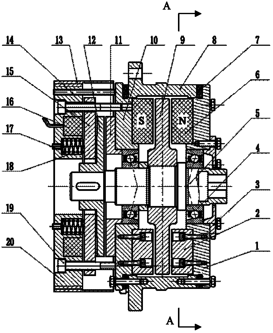 Mixed retarder for high-temperature gas-cooled reactor accidental scramming