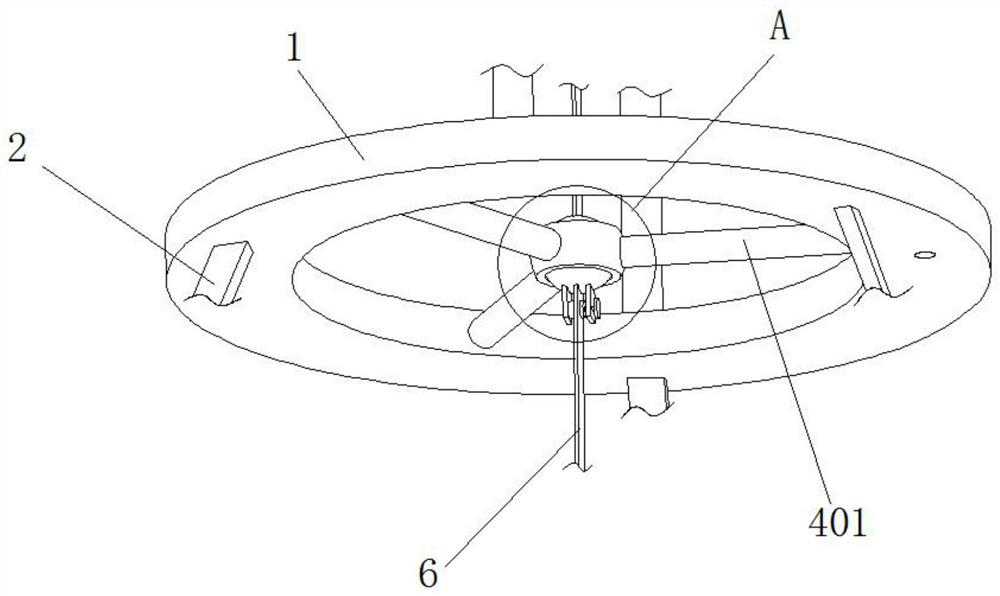 An installation device for automatic horizontal calibration of a leveling rod