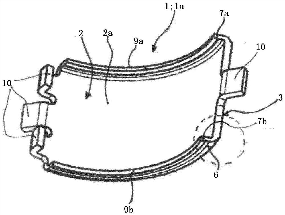 Bearing shell for half shell bearing, half shell bearing and use thereof