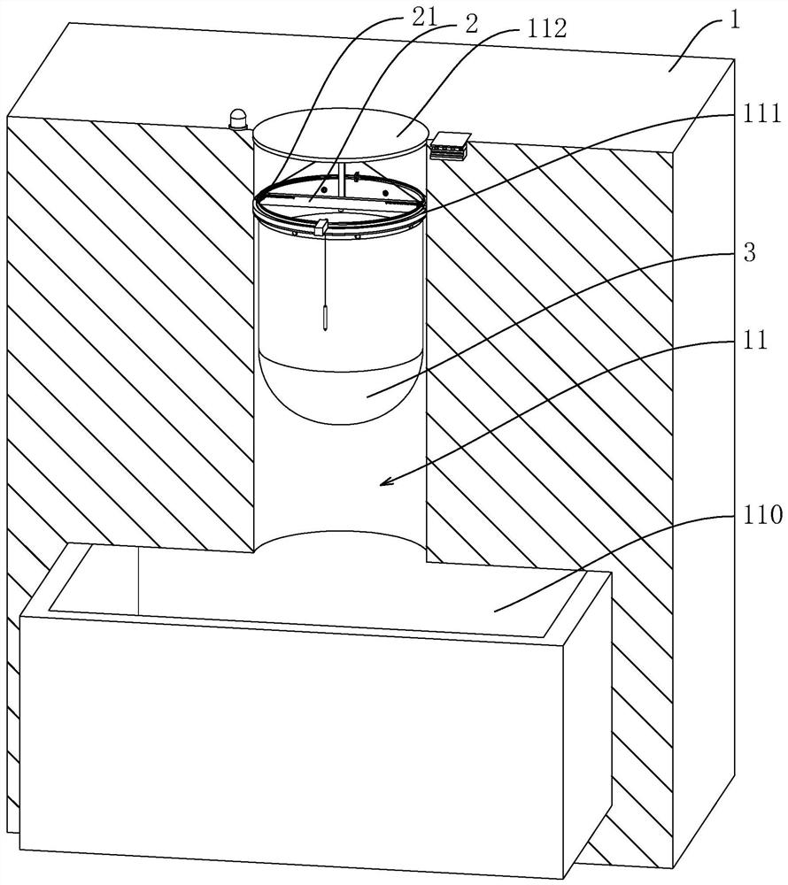 Rainwater collection and interception device for green building community