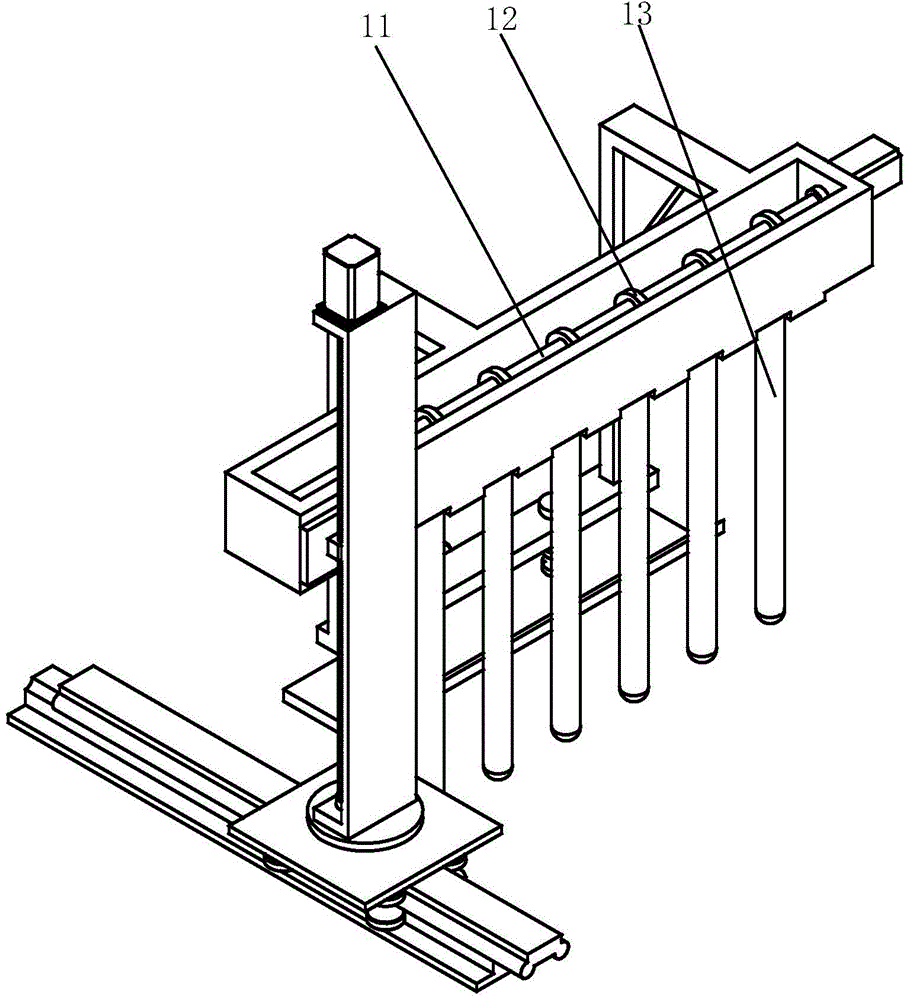 Concrete vibrating leveling device