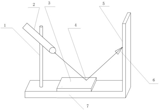 Device for displaying stress deformation of rigid object