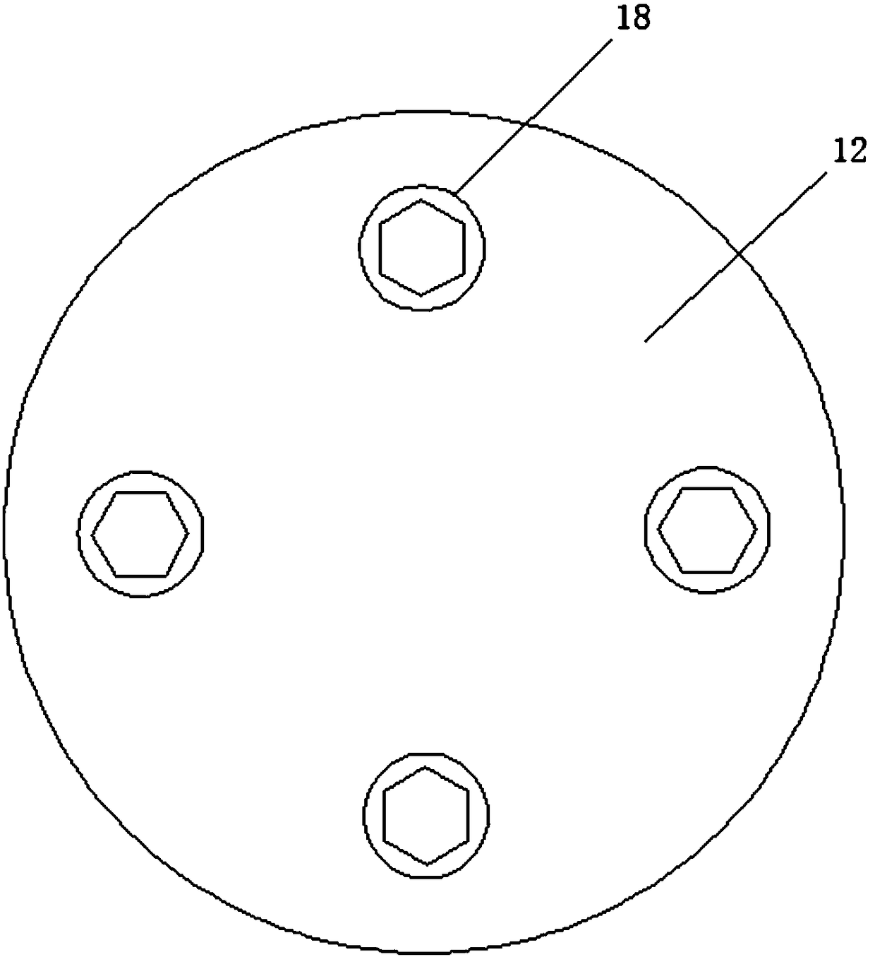 Multi-fixing-bolt screwing device used for detaching automobile tire