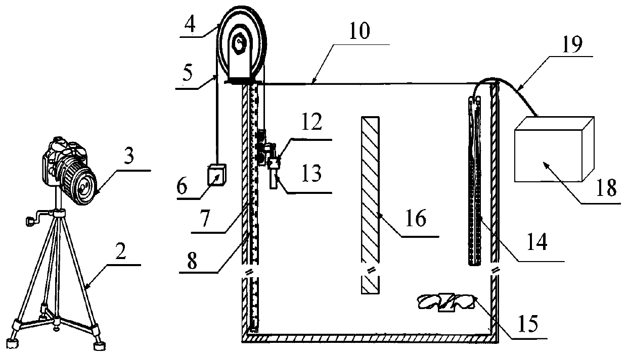 A device for testing fluid drag reduction effect of surface microstructure