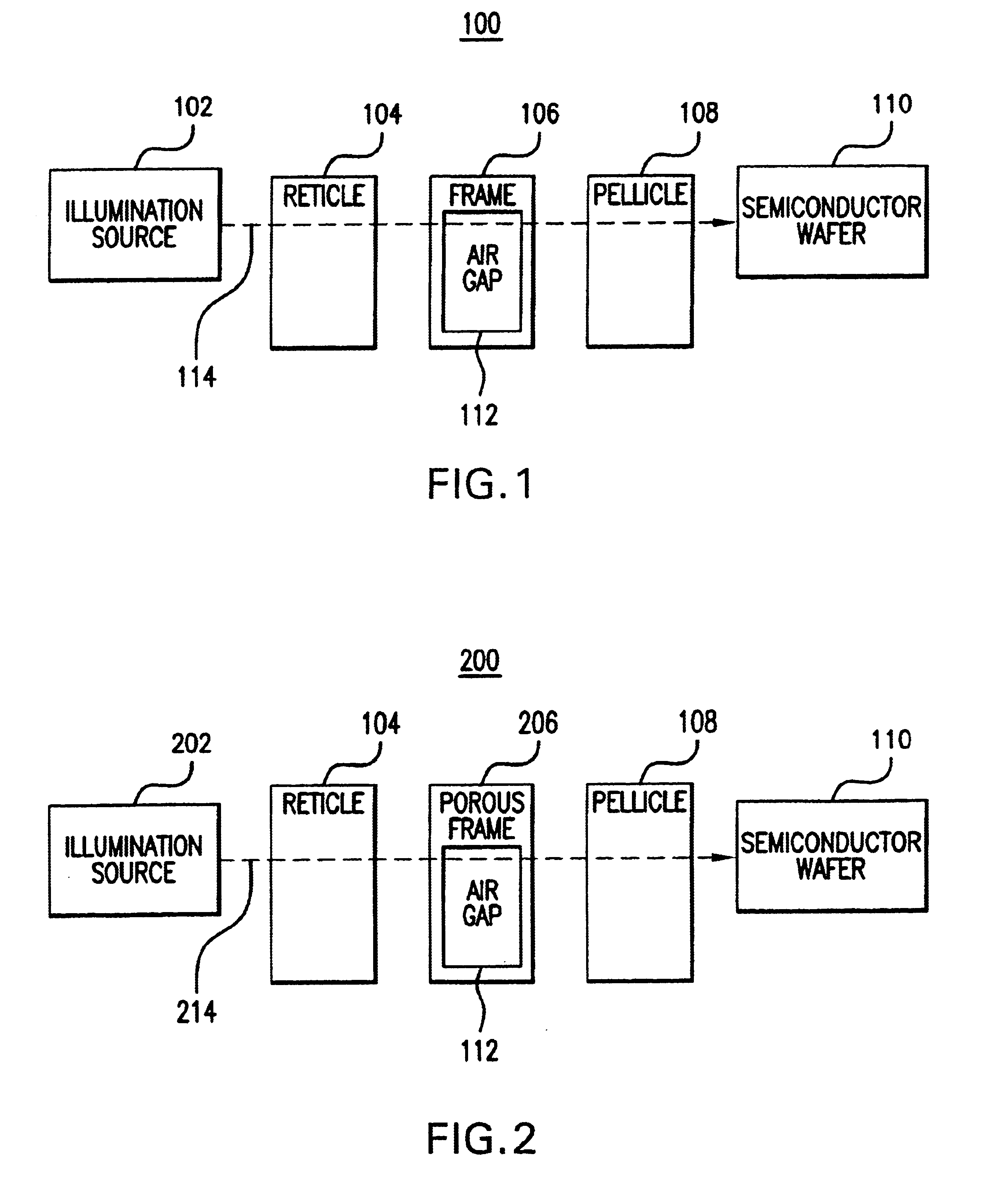 Method and apparatus for a pellicle frame with porous filtering inserts